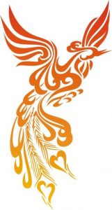 image of a phoenix tattoo